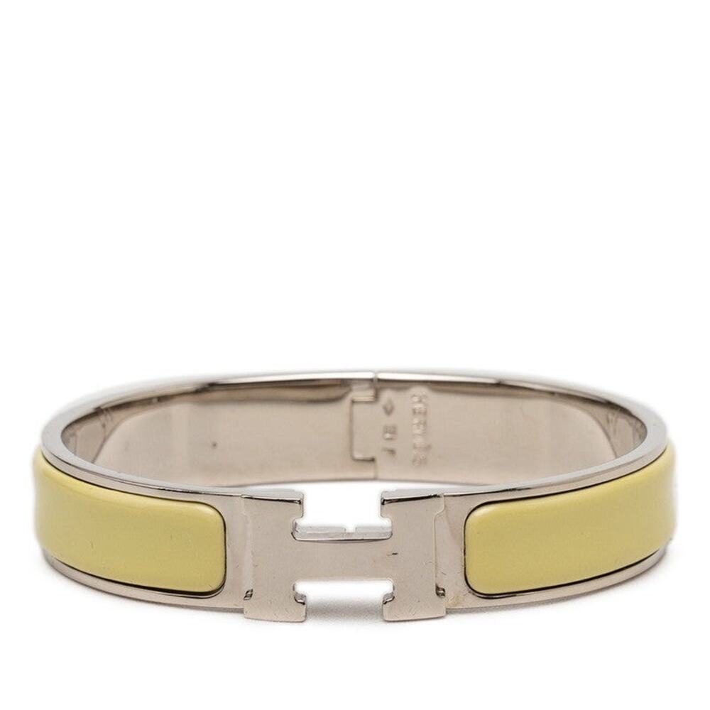Hermes Clic Clac H PM Bracelet Metal Enamel Silver